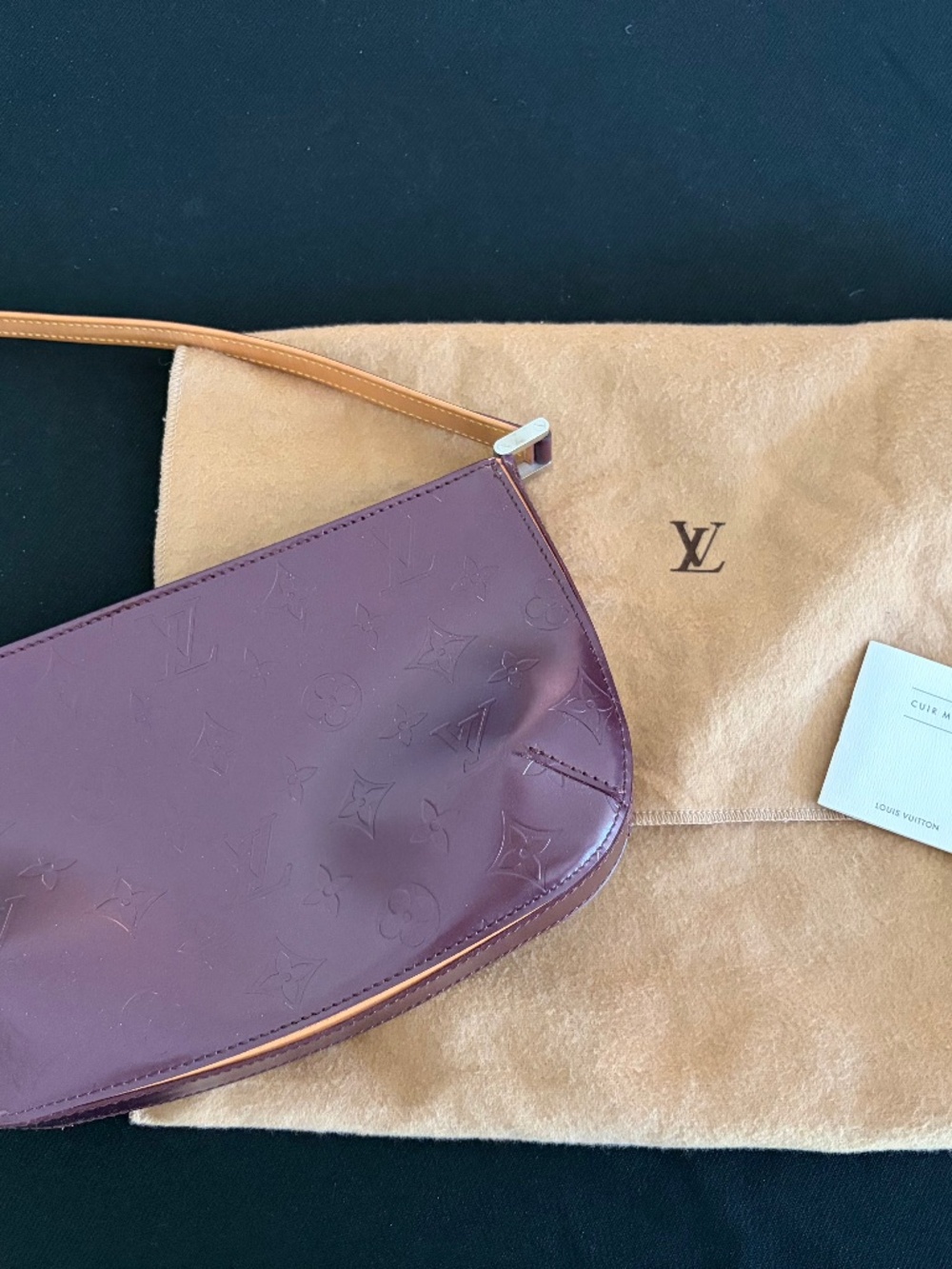 Louis Vuitton Monogram Mat Fowler shoulder bag in a burgundy